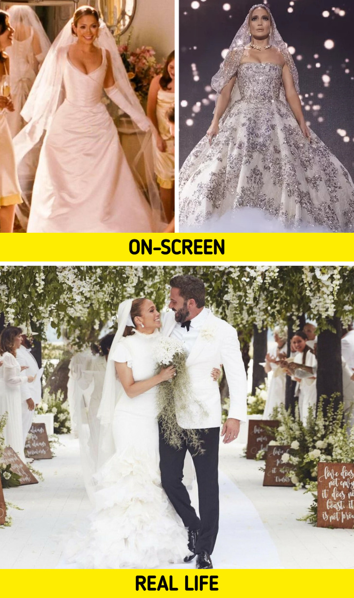 What Actresses Who’ve Played Famous Brides in Movies or on TV Wore on ...