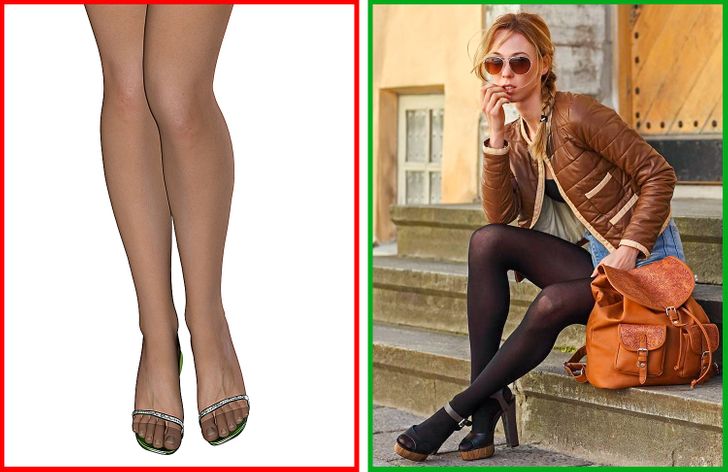 Black girl tan stockings nude How To Combine Tights With Shoes And Clothes Correctly