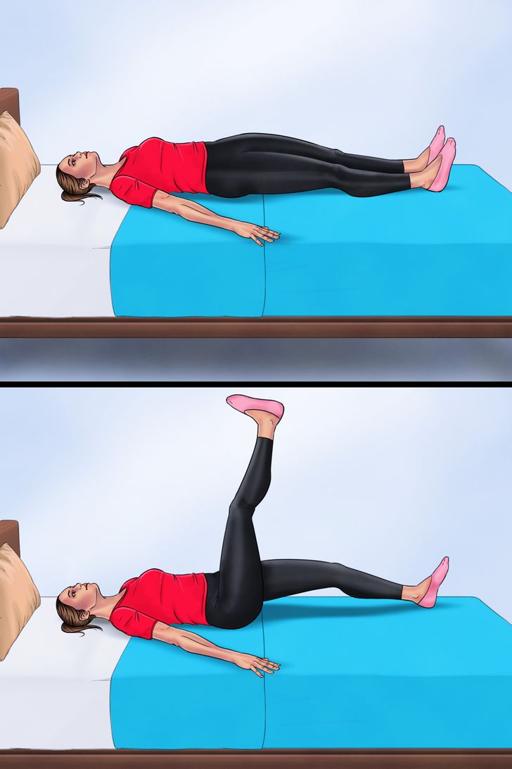 Leg exercises cheap lying on back