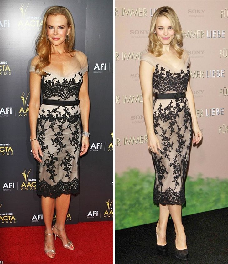 20 Celebrities Who Appeared in Identical Dresses