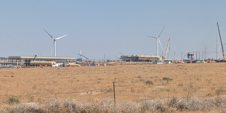 Cape Station under construction in the Utah desert, August 2025