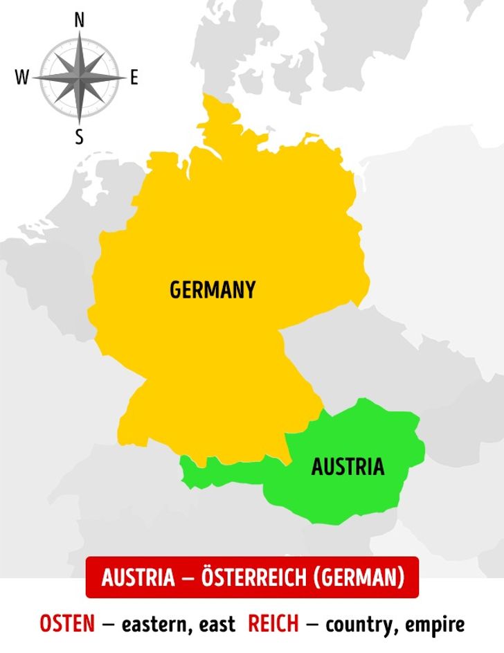 Australia And Austria Map Why Do Austria And Australia Have Such Similar Names? / Bright Side