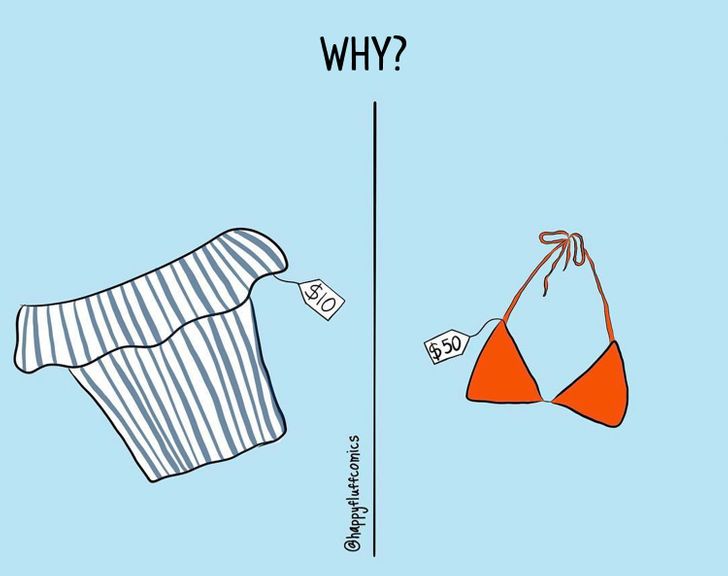 12 Ironic Comics About Everyday Problems All Girls Face