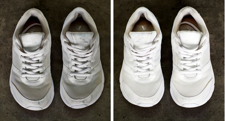 how to clean the rubber part of shoes