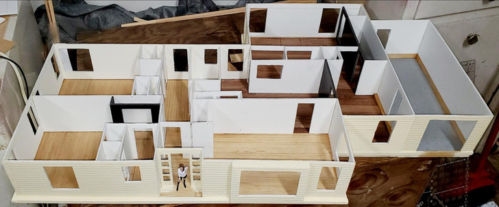 A 1950s House Rebuilt From the Blueprints Left in Its Kitchen Cabinet, All 27 Doors Included