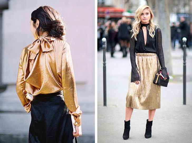 7 ways to add metallic colors to your outfit and look absolutely fabulous /  Bright Side