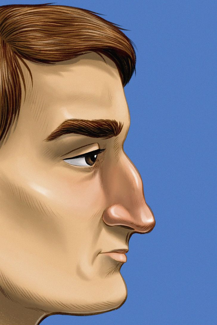 caricature male nose