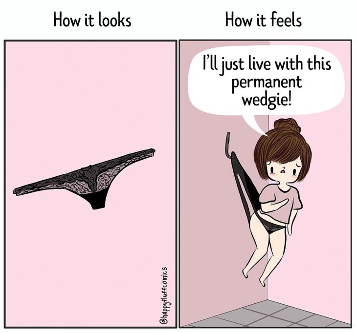 12 Ironic Comics About Everyday Problems All Girls Face