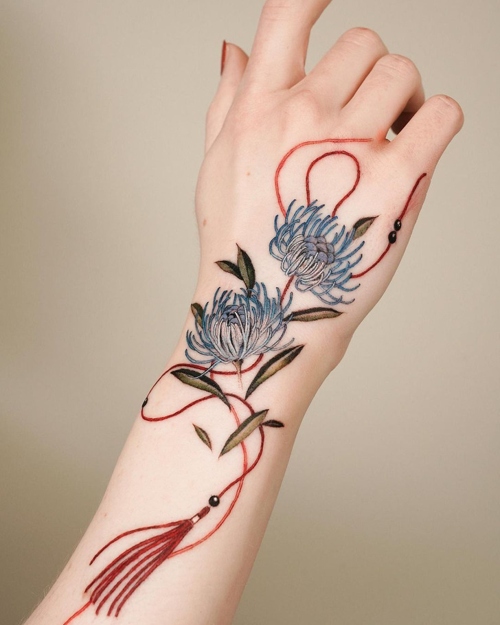 Details 78+ korean flower tattoo best - in.eteachers