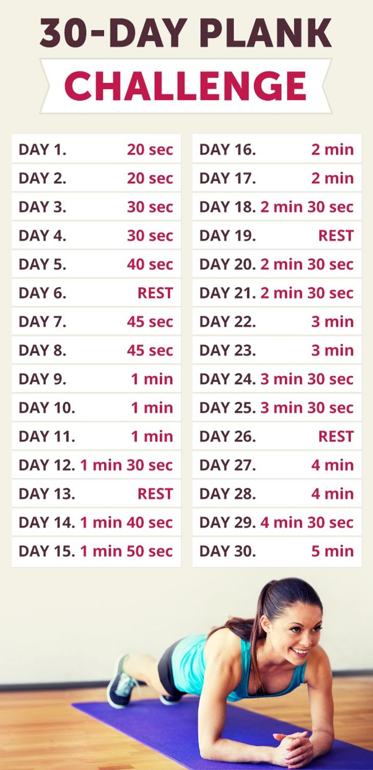 30 day plank challenge