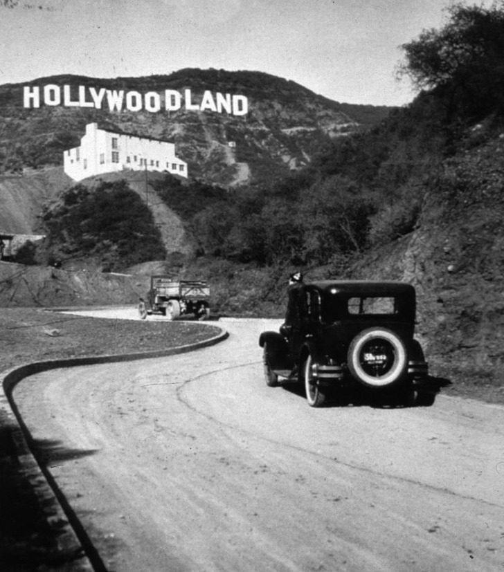 About 1930: Hollywoodland