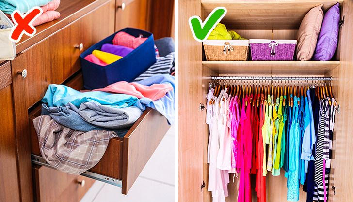 15+ Clothes Storage & RV Closet Organization Ideas  Storage closet  organization, Closet clothes storage, Storage and organization