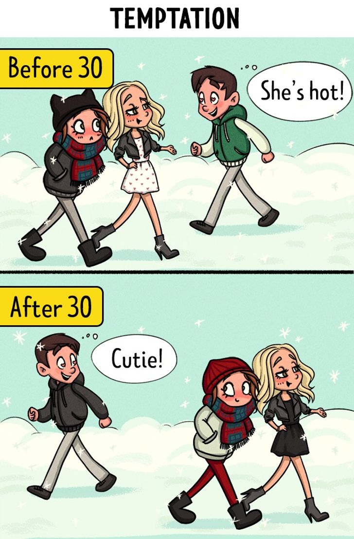 13 Comics Showing What Love Looks Like Before and After 30