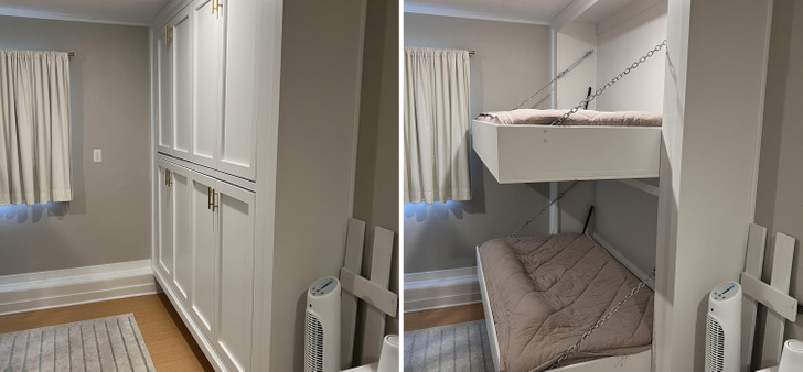 A Murphy Bunk Bed for a Lake House the Family Outgrew