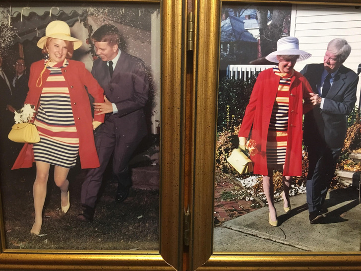 Parents Who Recreated Their Honeymoon Photo 40 Years Later, in the Same Clothes