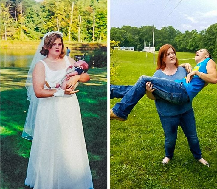 21 Hilarious Attempts To Update Old Family Photos update old family photos