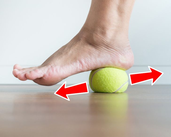 tennis ball for foot pain