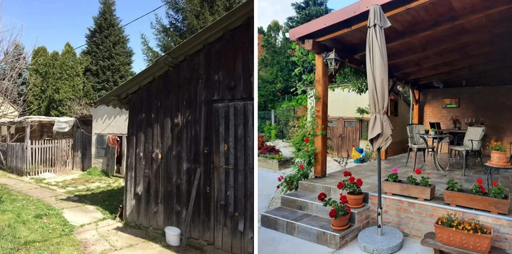 Retirees Who Turned an Old Farmhouse in a Hungarian Village Into a Terrace for Long Summer Days