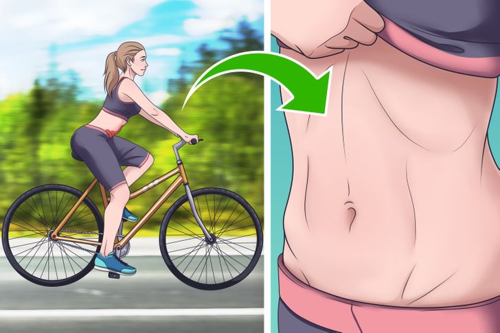 How to burn belly fat by cycling hot sale