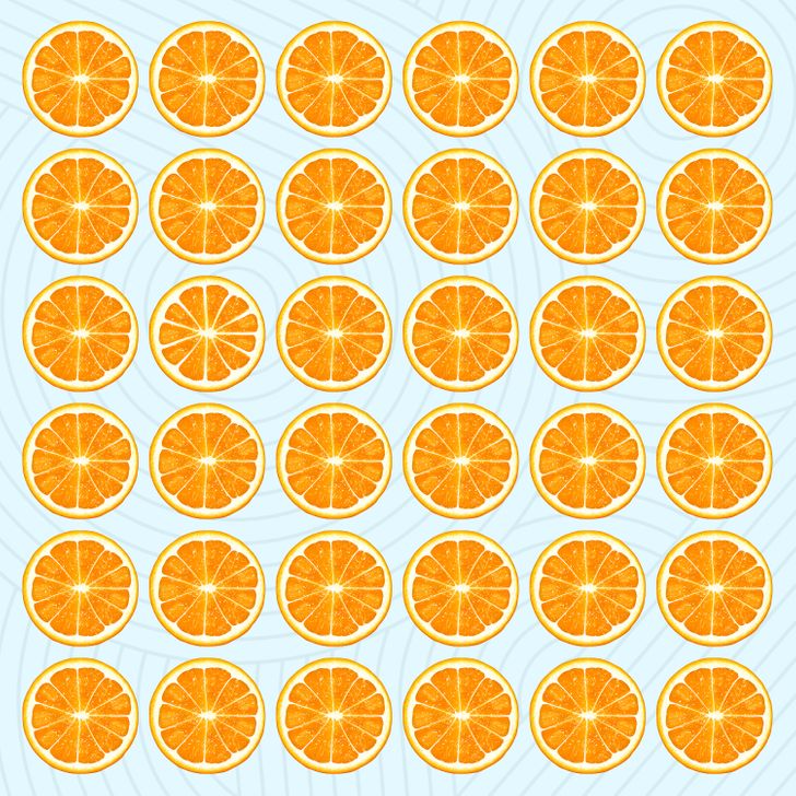 oranges, visual test10