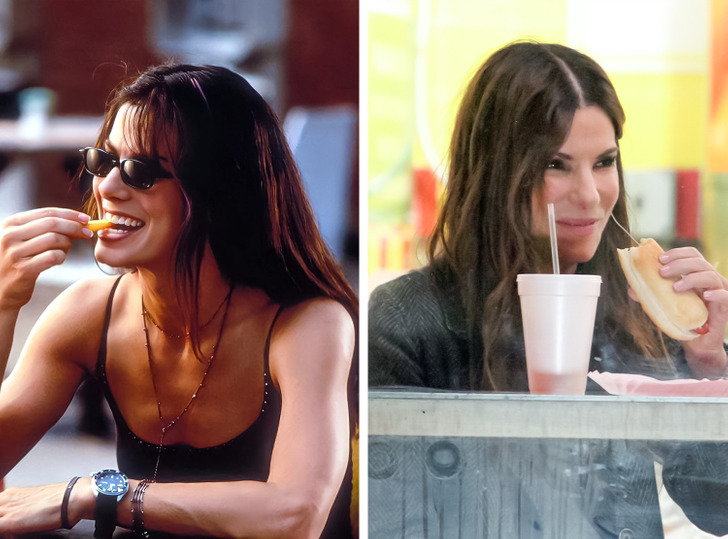 59 and thriving!😍 Sandra Bullock has truly aged with grace! What is your  favorite Sandra film? Let us know in the comments! #laurageller …