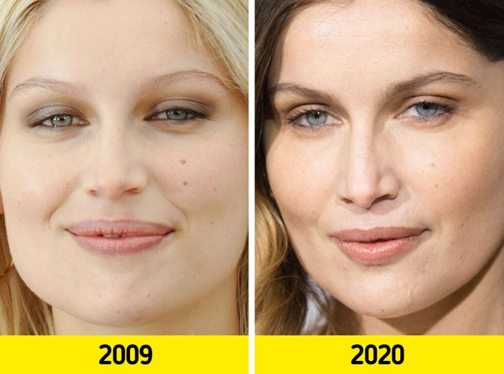 17 Pairs of Photos That Show How the Faces of Top Models Change With Time