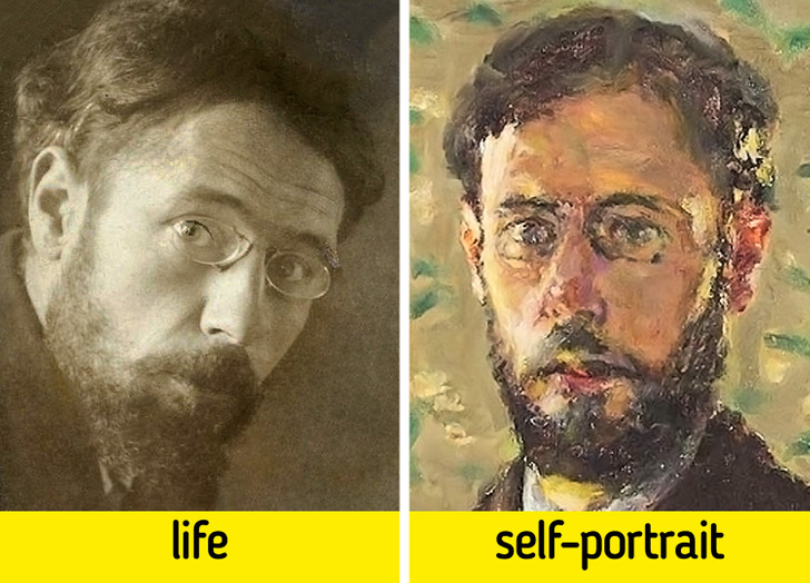 What 16 Famous Painters Looked Like in Their Self-Portraits and in Real Life