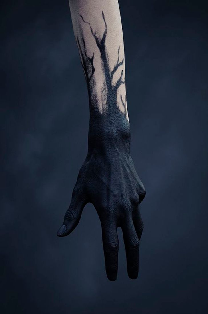 Dark art the rise of the blackout tattoo  Tattoos  The Guardian