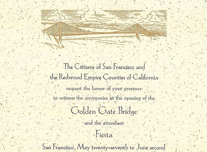 1937: the invitation to the opening