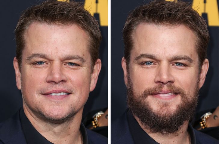 Matt Damon Mustache