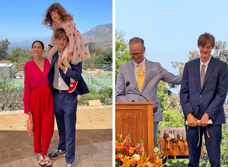 Liv Tyler shares rare photos of her kids at son Milo's high school  graduation