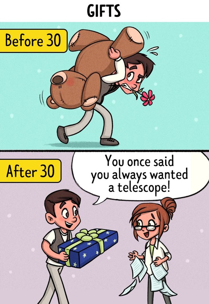 13 Comics Showing What Love Looks Like Before and After 30