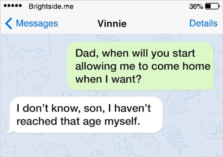 17 Texts Sent by Fathers with a Great Sense of Humor