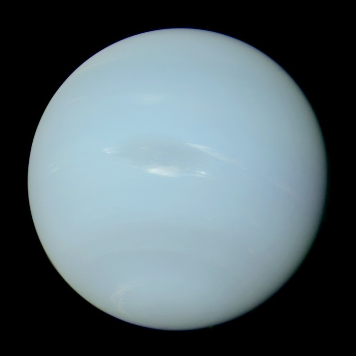 Neptune, from Voyager 2 data (color calibrated)