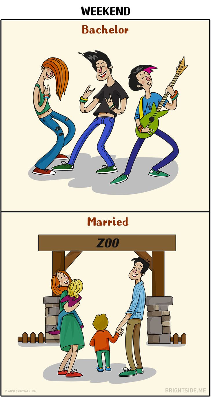 11 Funny Illustrations That Show How a Man’s Life Changes After Marriage