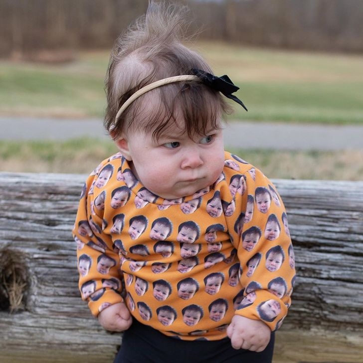 A Baby Born With a Grumpy Face Expression Goes Viral