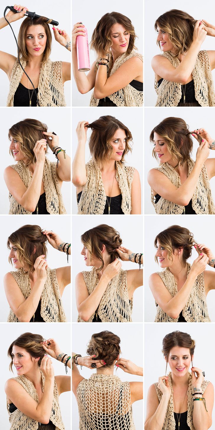14 Fantastic Hairstyle Tutorials For Short And Naturally Curly Hair