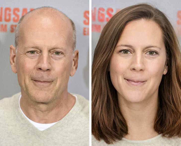 Bruce Willis as a woman