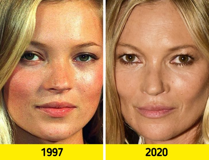 17 Pairs of Photos That Show How the Faces of Top Models Change With Time