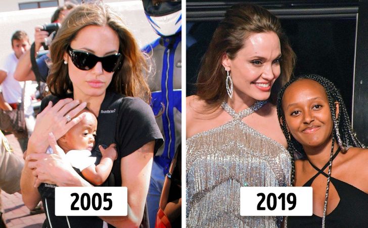 Angelina Jolie com os filhos  Angelina jolie children, Brad pitt