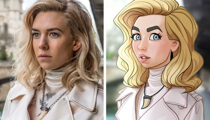 An Artist Makes Cartoon Versions of Celebrities' Pics, and the Results Are  Too Amazing for Words