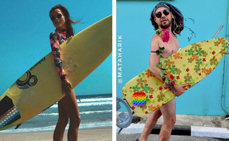 A Blogger Makes Parodies Out of Celebrity Photos, and We Can’t Stop Scrolling