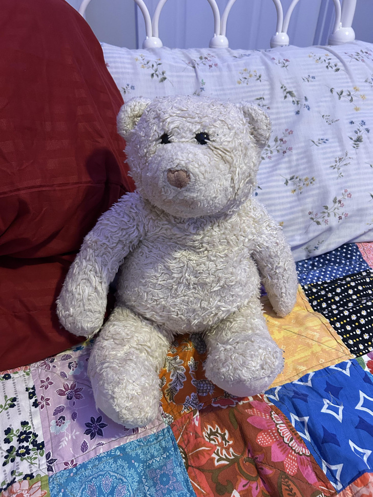 Bobby Bear Turns 31 This Christmas, and His Paw Pads Finally Need Fixing