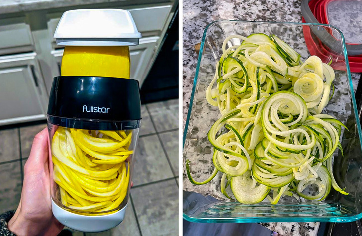 Fullstar - Vegetable Spiralizer, Vegetable Slicer - Zucchini Spaghetti  Maker - 4-in-1