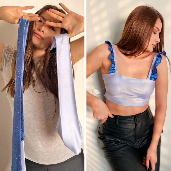 A Girl Transforms Outdated Clothes Into Fashionable Pieces That We Want to Wear Right Now