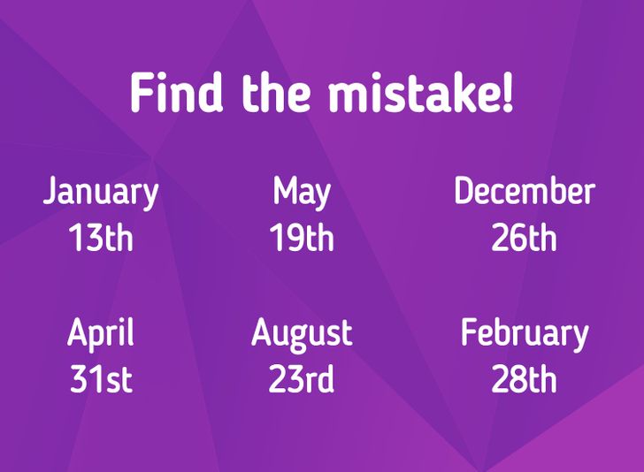 Find the Mistake Picture Puzzle