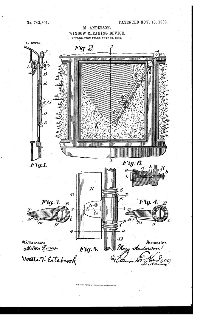 Her 1903 patent drawing