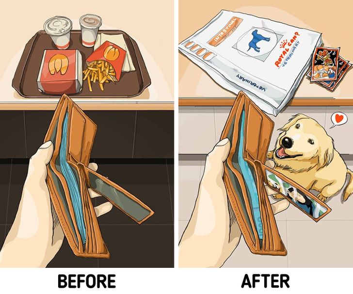A Taiwanese Artist Illustrates What Life Is Like Before and After You Get Pets