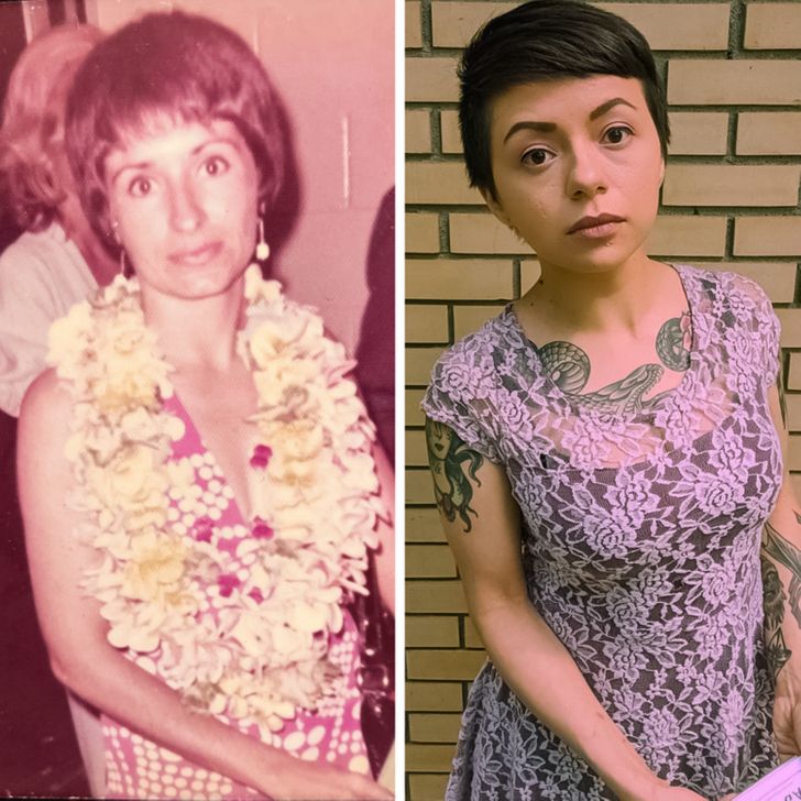 20+ Users Shared Cool Retro Photos of Their Relatives and Compared Them to Themselves Today
