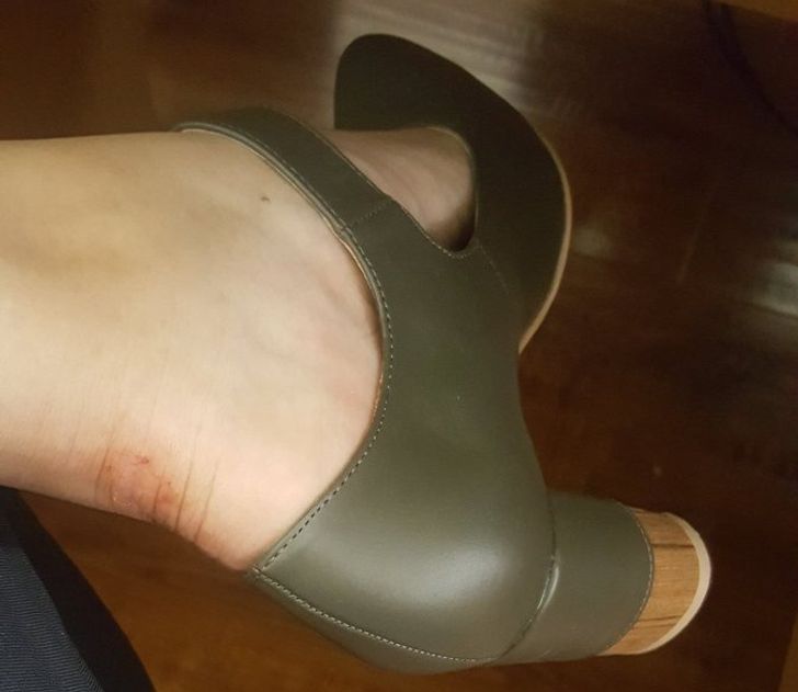 heels and sneakers